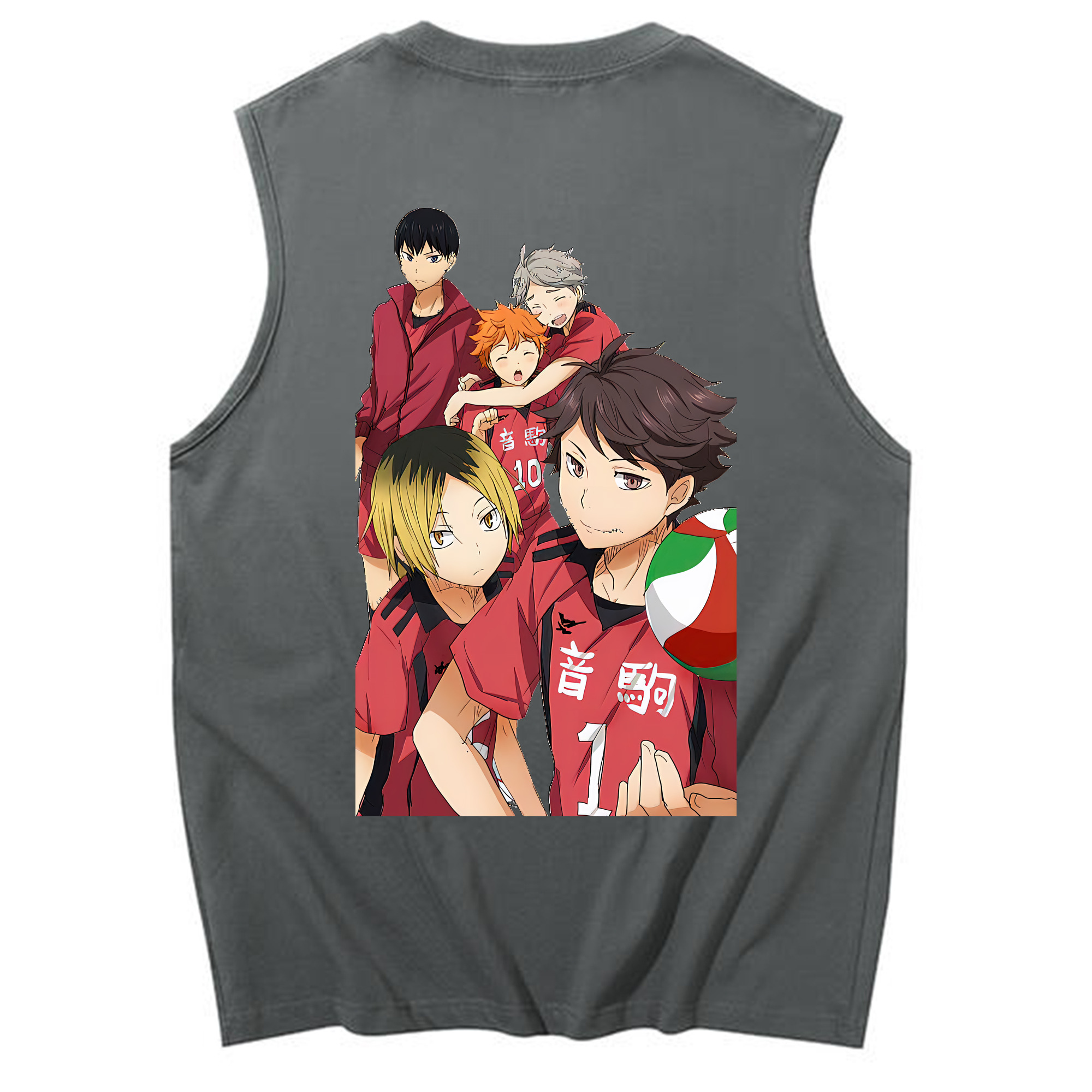 （画像用） ハイキュー!! Haikyu!! コットン100％タンクトップ（背面プリント）